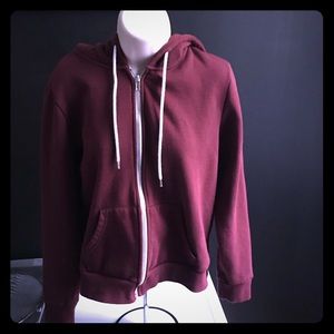 Hoodie. Maroon.